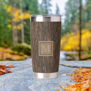 Gourde Isotherme Cool personnalisé Abstrait arbre écorce bois art M