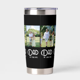 Gourde Isotherme Dad Established Grunge Text Black 3 Photo