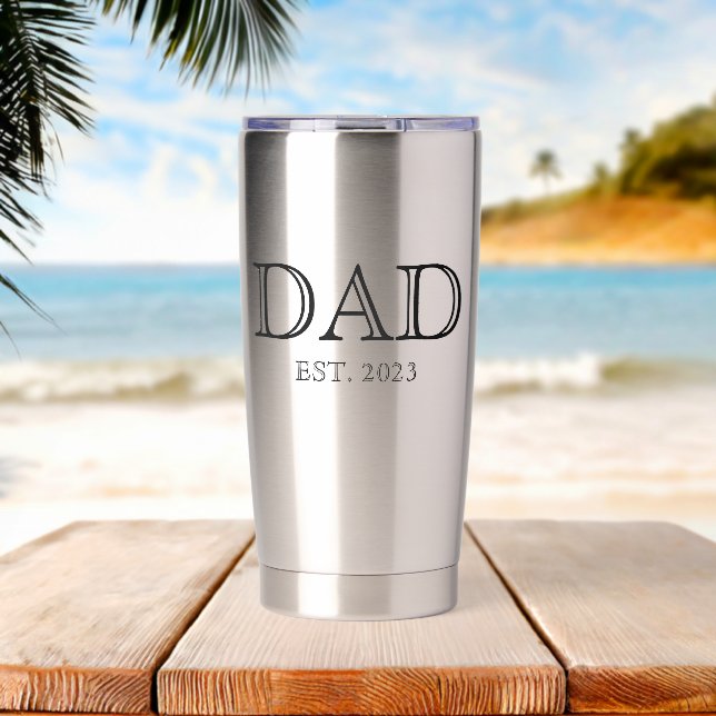 Gourde Isotherme Dad Established Simple Modern Father  (Plage (pivotée))