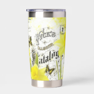 Gourde Isotherme Daffodiles vintages personnalisées