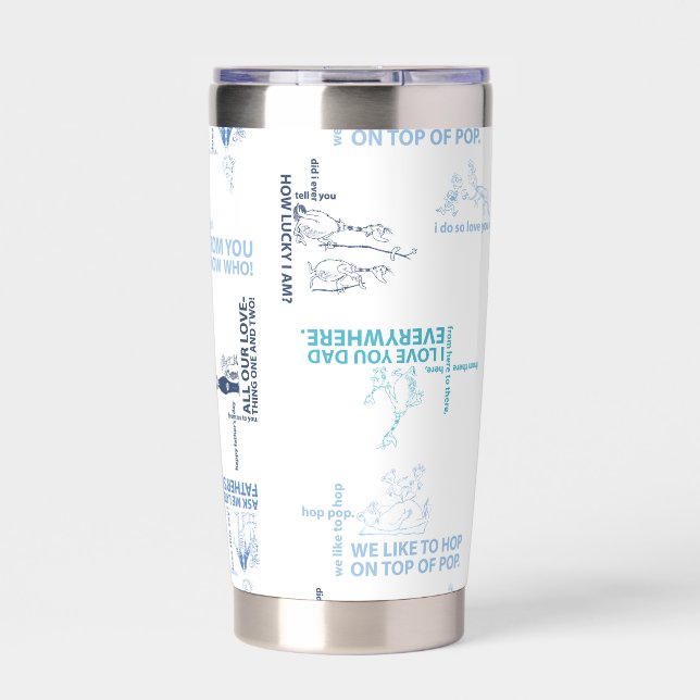 Gourde Isotherme Dr Seuss | Motif de devis Fête des pères (Extérieur)