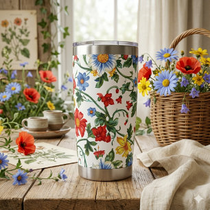 Gourde Isotherme Épanouissez-vous avec audace Tumbler floral ther