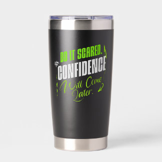 Gourde Isotherme Fais-le avec peur - Inspiration de confiance motiv