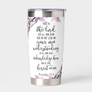 Gourde Isotherme Fleur de confiance dans le Seigneur