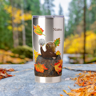 Gourde Isotherme FR/GB Thermobecher/Thermal mug taupe/mole