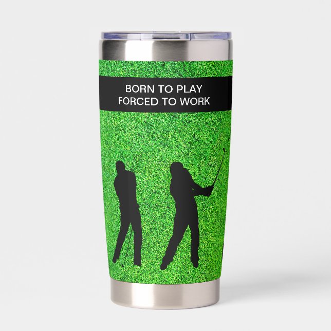 Gourde Isotherme Funny Golf Humour Isolé Boissons Tumblers (Extérieur)
