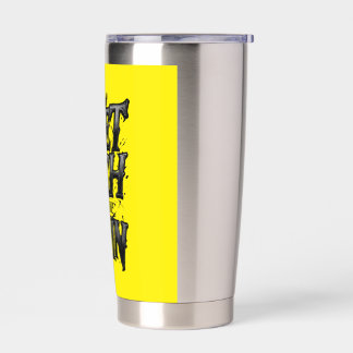 Gourde Isotherme Get Rich or Die Tryin — Chrome Typography Motivati