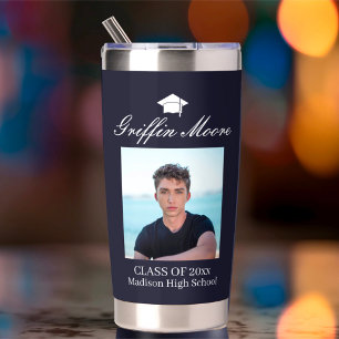 Gourde Isotherme Guy Grad Modern Graduate Photo personnalisée