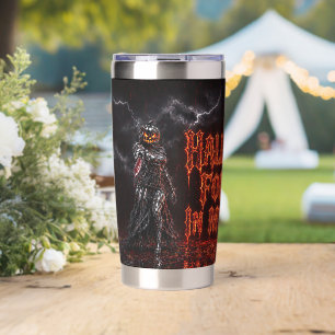 Gourde Isotherme Halloween à jamais dans mon cœur Gothique Citrouil