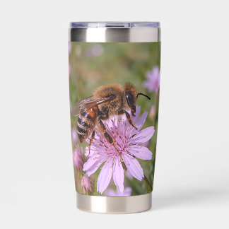 Gourde Isotherme Honey Bee on Purple Flower Photo