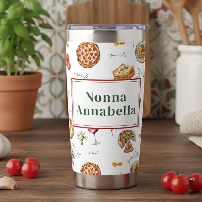 Gourde Isotherme Italy Fun Food Chef Colorful (Créateur téléchargé)