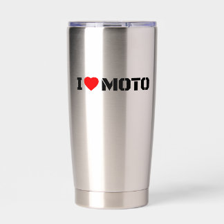 Gourde Isotherme J'aime le gobelet isolé Moto