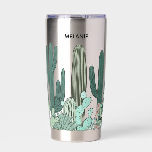 Gourde Isotherme Jardin de cactus Art personnalisé