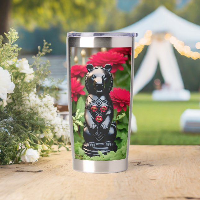 Gourde Isotherme Joueur de l'ours noir (Mariage)