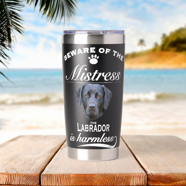 Gourde Isotherme Labrador Labrador Dog Labrador Beware Mistress (Plage (pivotée))