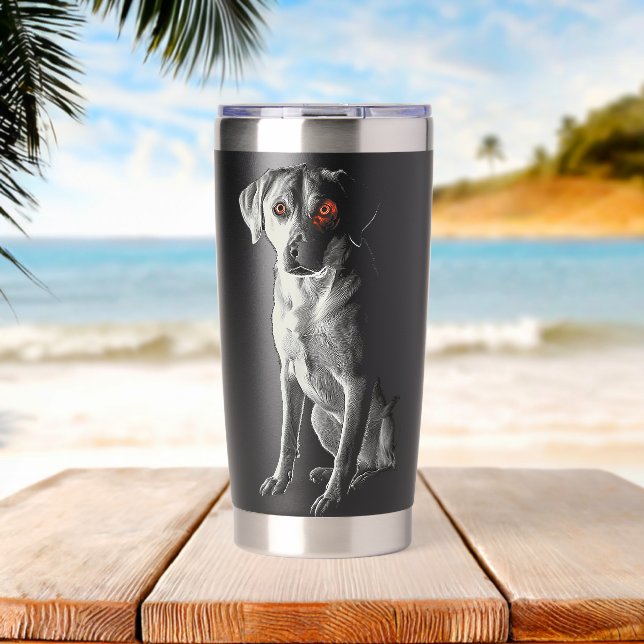 Gourde Isotherme Labrador Retriever Dog Motif Pet Labrador Retrieve (Plage (pivotée))