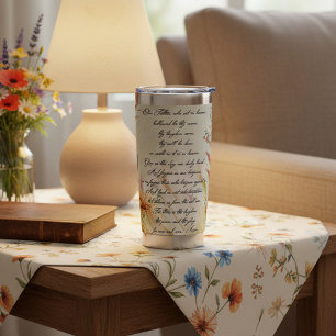 Gourde Isotherme Le Notre Père boho floral