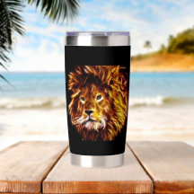 Lion Tumbler Isolé