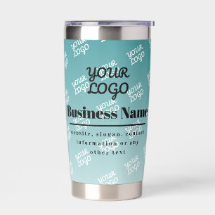 Gourde Isotherme Logo Carrelé et Ombre modifiable