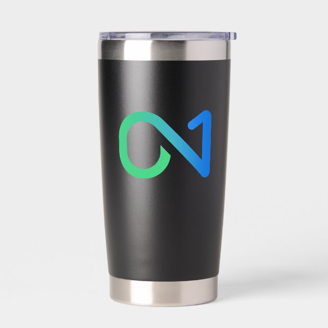 Gourde Isotherme Logo ON1 (Vert bleu) (Gauche)