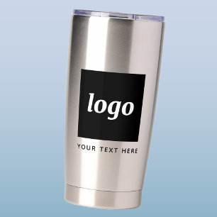 Gourde Isotherme Logo Simple Avec Texte Professionnel Promotionnel