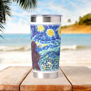 Gourde Isotherme Meeple Starry Night Board Jeu Artsy Design
