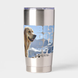 Gourde Isotherme Meilleur papa chien personnalisé