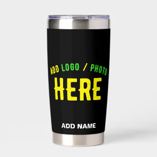 GOURDE ISOTHERME MODERNE ET MODERNE PERSONNALISABLE NOIR VÉRIFIÉ