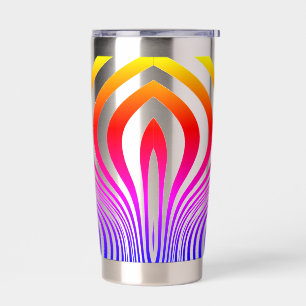 Gourde Isotherme Motif de texture d'impression de peau de zèbre