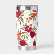Motif floral élégant à l'aquarelle Grenade