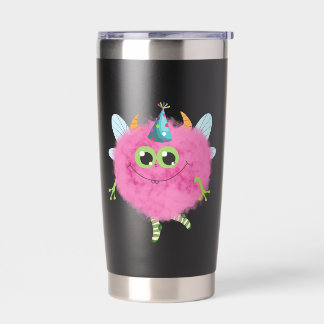 Gourde Isotherme Mugs de voyage pour monstre mignon et duveteux