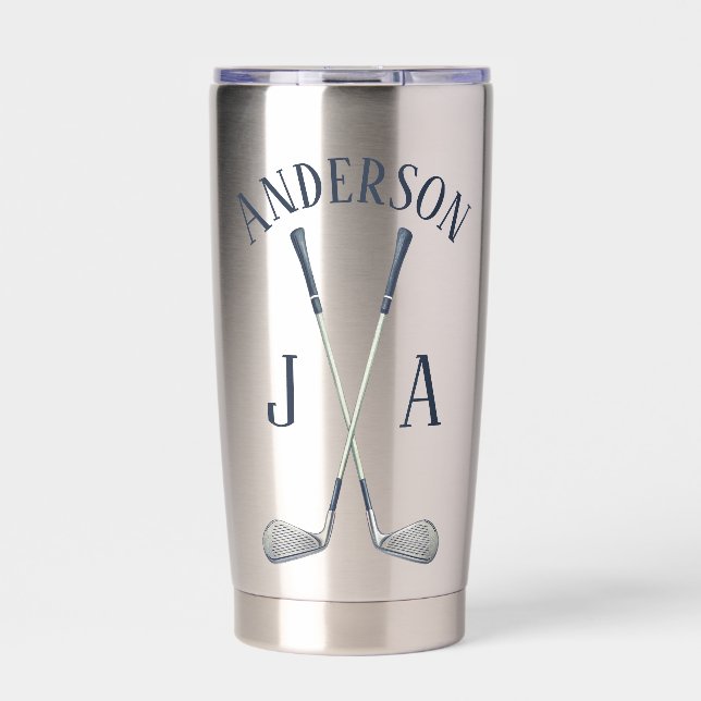 Gourde Isotherme Name And Initials Monogrammed  (Extérieur)