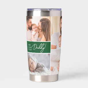 Gourde Isotherme Nous t'aimons Papa Custom Photos Fête des pères ve