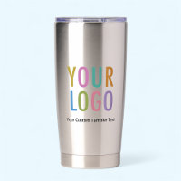 Parleur en acier inoxydable avec logo de l'entrepr