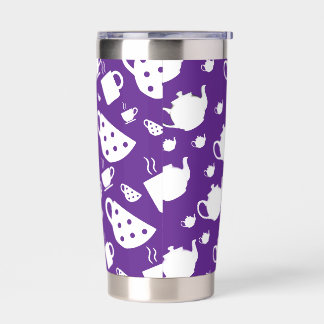 Gourde Isotherme Paruline de voyage avec Motif de café thé