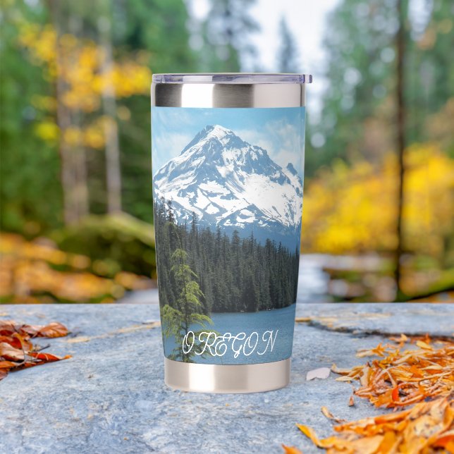 Gourde Isotherme Paysage du mont Hood de l'Oregon (Mariage)