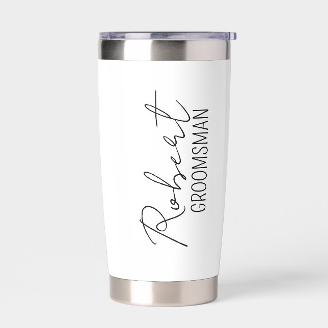 Gourde Isotherme Personalized Tumbler for Men, Gift for Him, Grooms (Gauche)