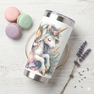 Gourde Isotherme Princesse Licorne Pastel Féerie Fantastique