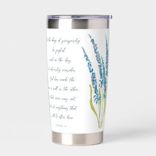 Gourde Isotherme Prospérité et adversité bleu floral 