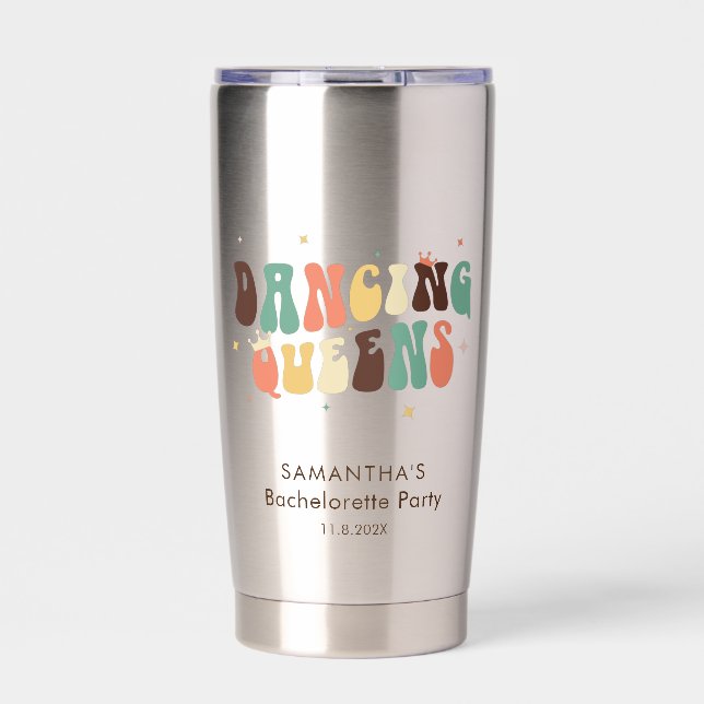 Gourde Isotherme Retro Bachelorette Party Filles Week-end Keepsaké (Extérieur)