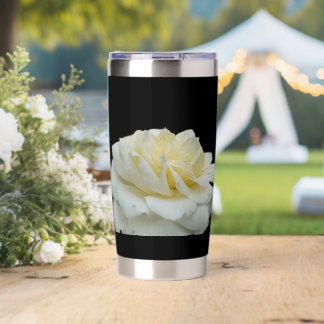 Gourde Isotherme Rose Blanche
