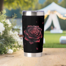 Rose Écarlate Éternelle - Noir Gothique