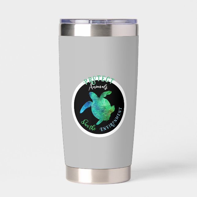 Gourde Isotherme Sentinelle de la vie marine (Couvercle)
