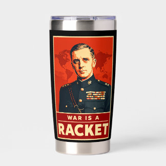 Gourde Isotherme Smedley Butler La guerre est un racket Anti-guerre