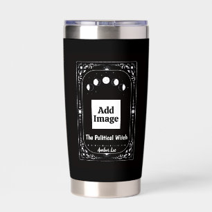Gourde Isotherme Tarot de sorcière personnalisé avec photo politiqu