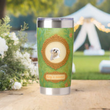 Tumbler personnalisé avec photo et nom d'animal de