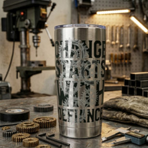 Gourde Isotherme Tumbler Thermique Changer Commence Par Le Défi