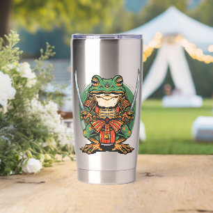 Gourde Isotherme Tumbler Thermique Guerrier Grenouille Samouraï