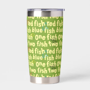 Gourde Isotherme Un Poisson Deux Poissons Typographie Motif