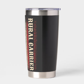 Gourde Isotherme Vintage Rural Carrier USA Flag for Patriotic Mailm